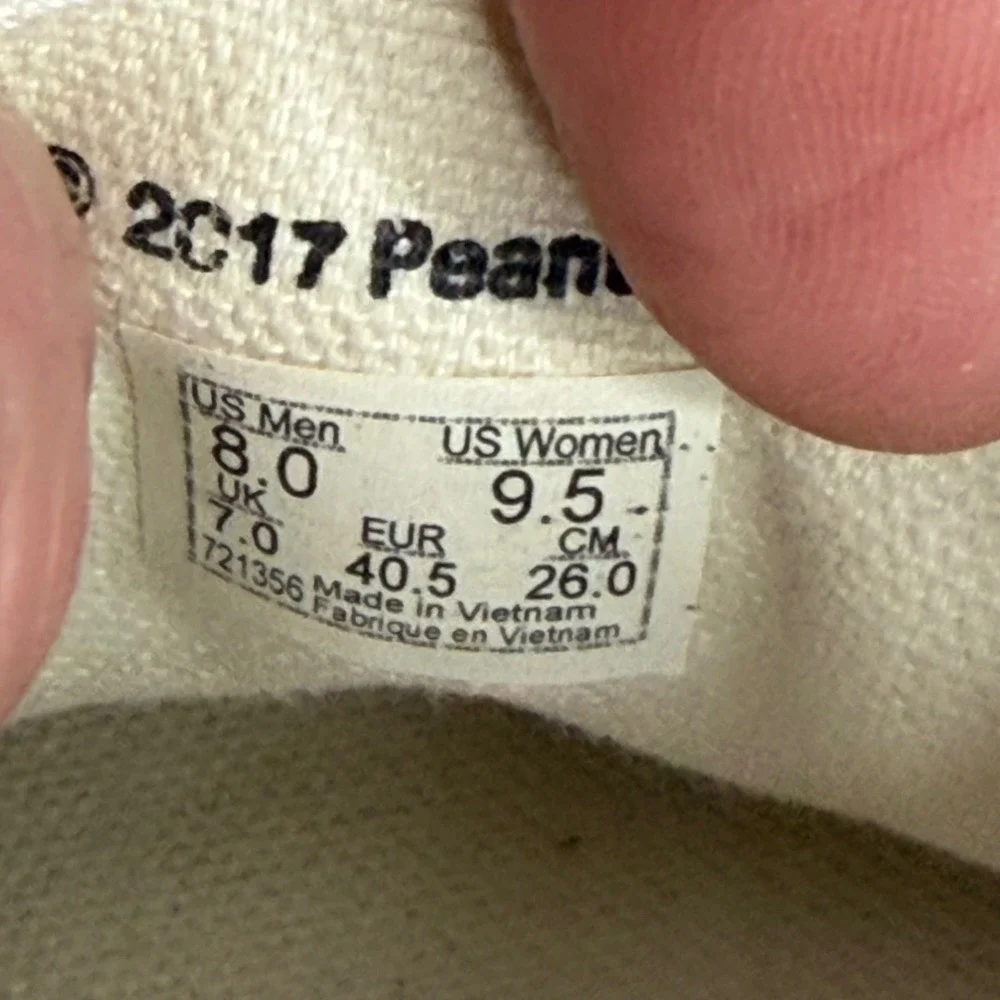 Vans x Peanuts Authentic Woodstock Cream Yellow Sneakers VN0A38EMOQW Mens 8 W9.5